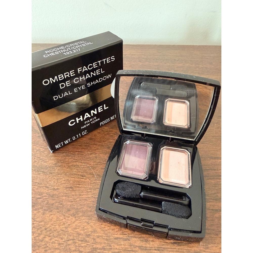 Chanel Ombre Facettes Dual Eye Shadow Chestnut Crystal 193.217 Palette 0.11oz